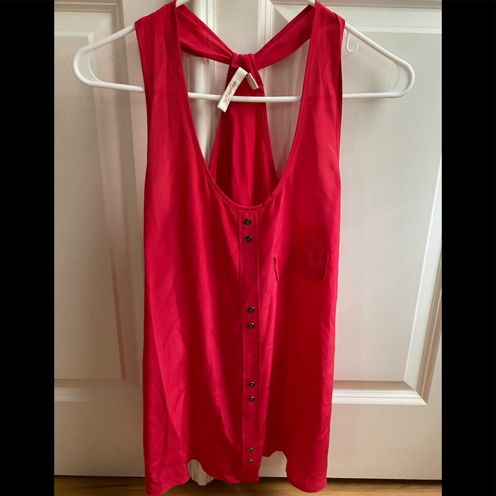 Aryn K silk tank top. Size XS